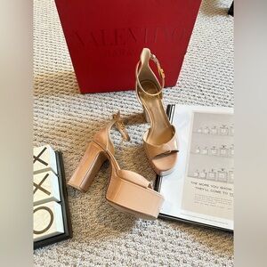 Valentino Women's Nude Platform Heels
